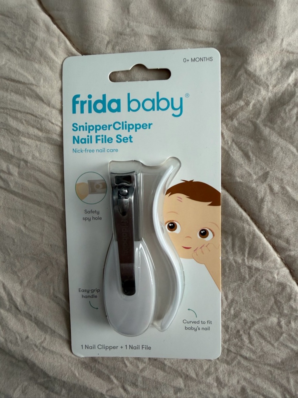 Frida Baby White SnipperClipper Nail File Set for Kids